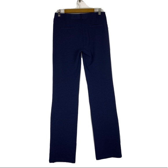 Betabrand Womens Pants Size Large Long Navy Crepe Straight Leg Dress Yoga Pant - Picture 3 of 8
